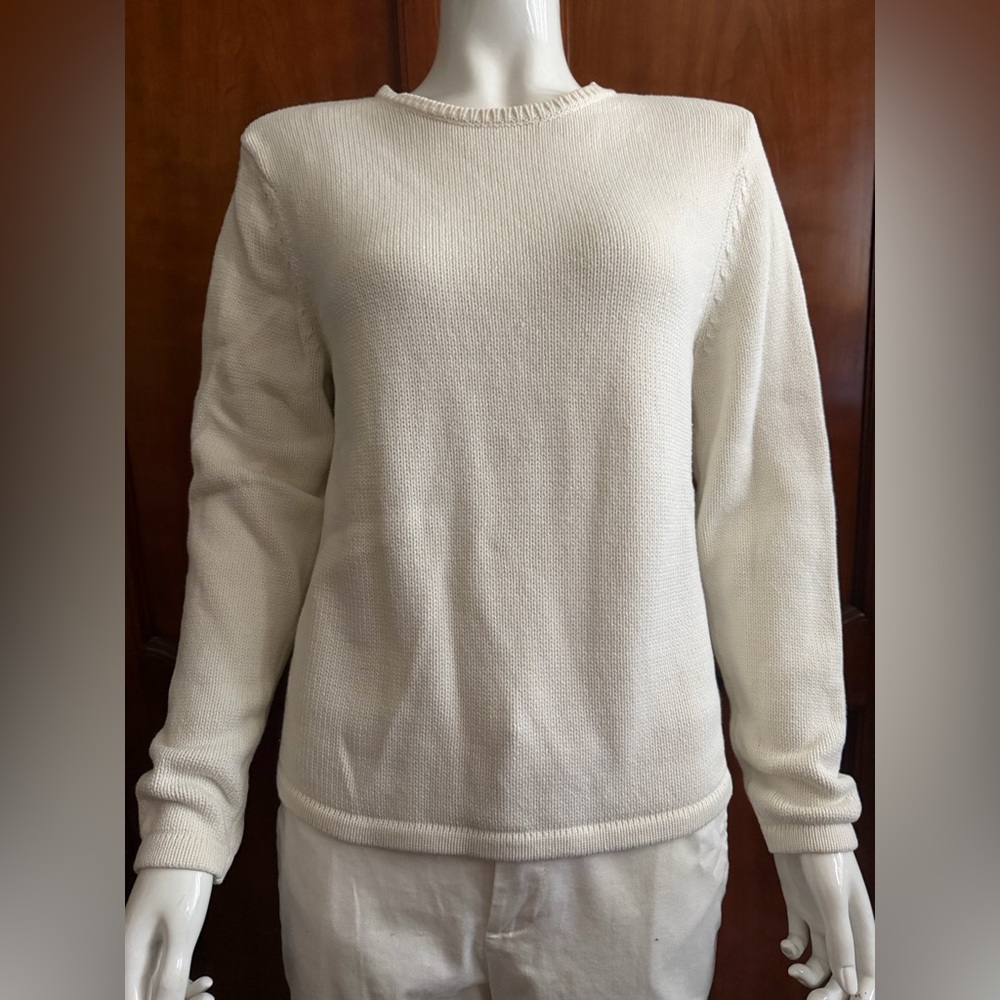 Charter Club Off-White Knit Sweater Size Small
